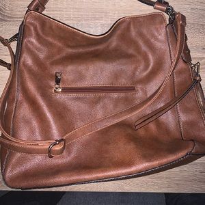 Leather hobo bag